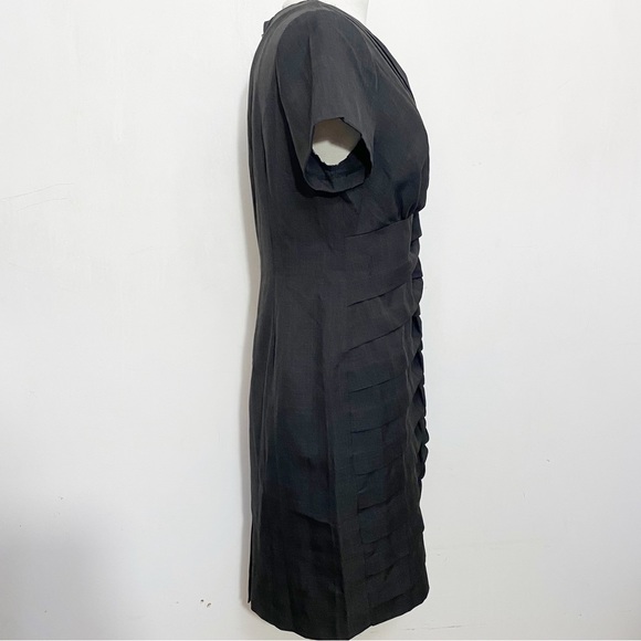 ROBBIE BEE NWT linen finish- zip back lined bodice sheath dress 10 run small - Picture 4 of 9